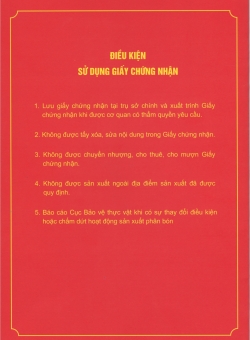 Điều kiện sử dụng giấy