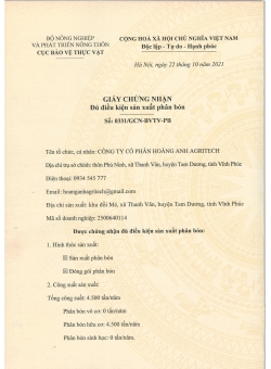 Giấy phép Sản Xuất