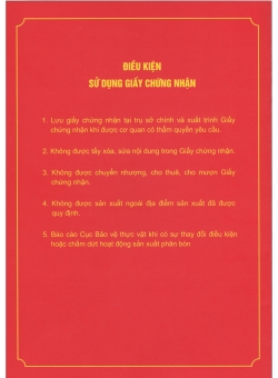 Điều kiện sử dụng giấy