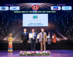 Hoàng Anh Agritech tự hào đạt “Thương hiệu uy tín hàng đầu Việt Nam năm 2023”