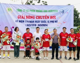 Hoàng Anh Agritech sôi nổi  tổ chức Giải Bóng chuyền hơi chào mừng Ngày Quốc tế phụ nữ 8/3